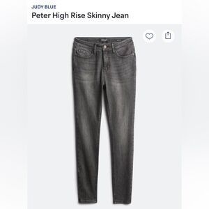 Judy Blue Gray Skinny Jeans with Modern Stretch